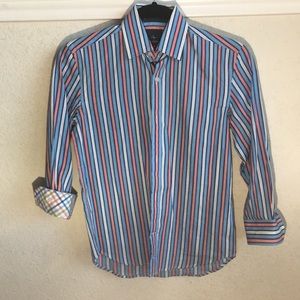 Boys TailorByrd striped button down.